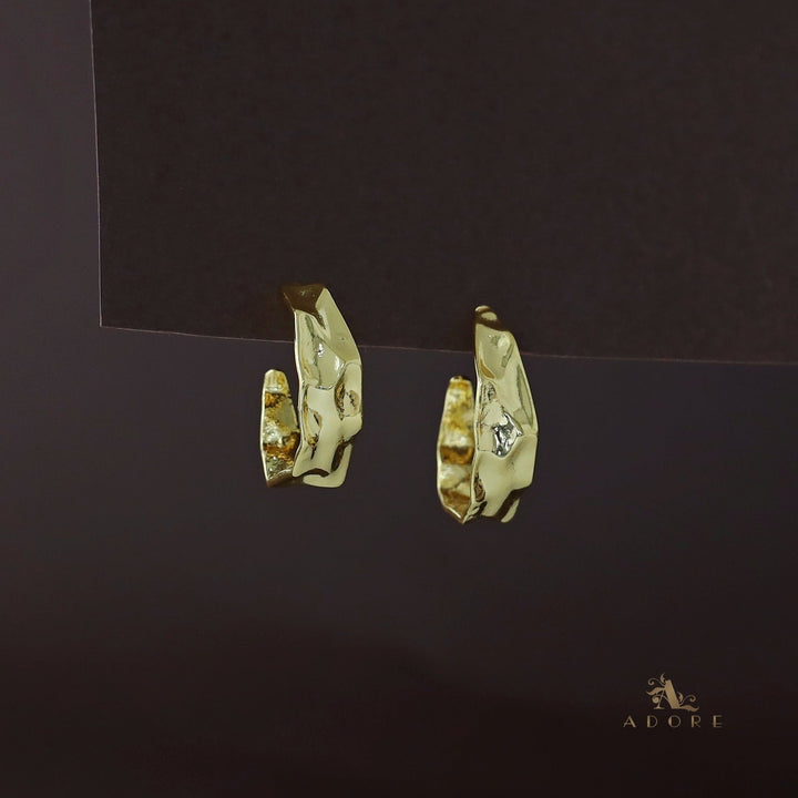 Dior Golden Hammered Hoop