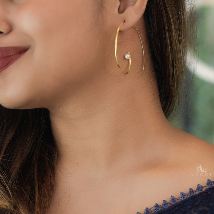 Yara Golden Pearl Hoop