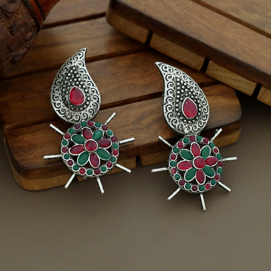 Carolina Flower Inverted Mango Earring