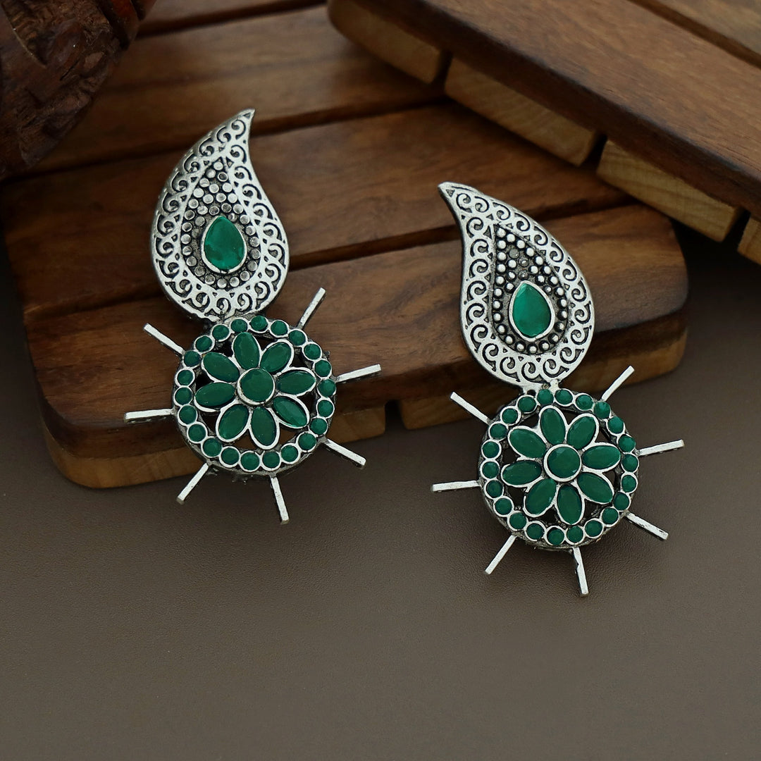 Carolina Flower Inverted Mango Earring