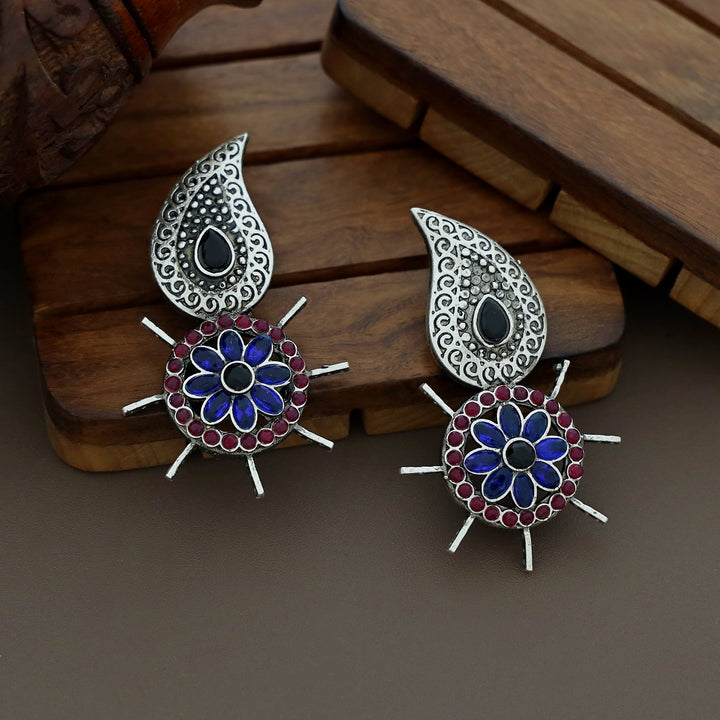 Carolina Flower Inverted Mango Earring