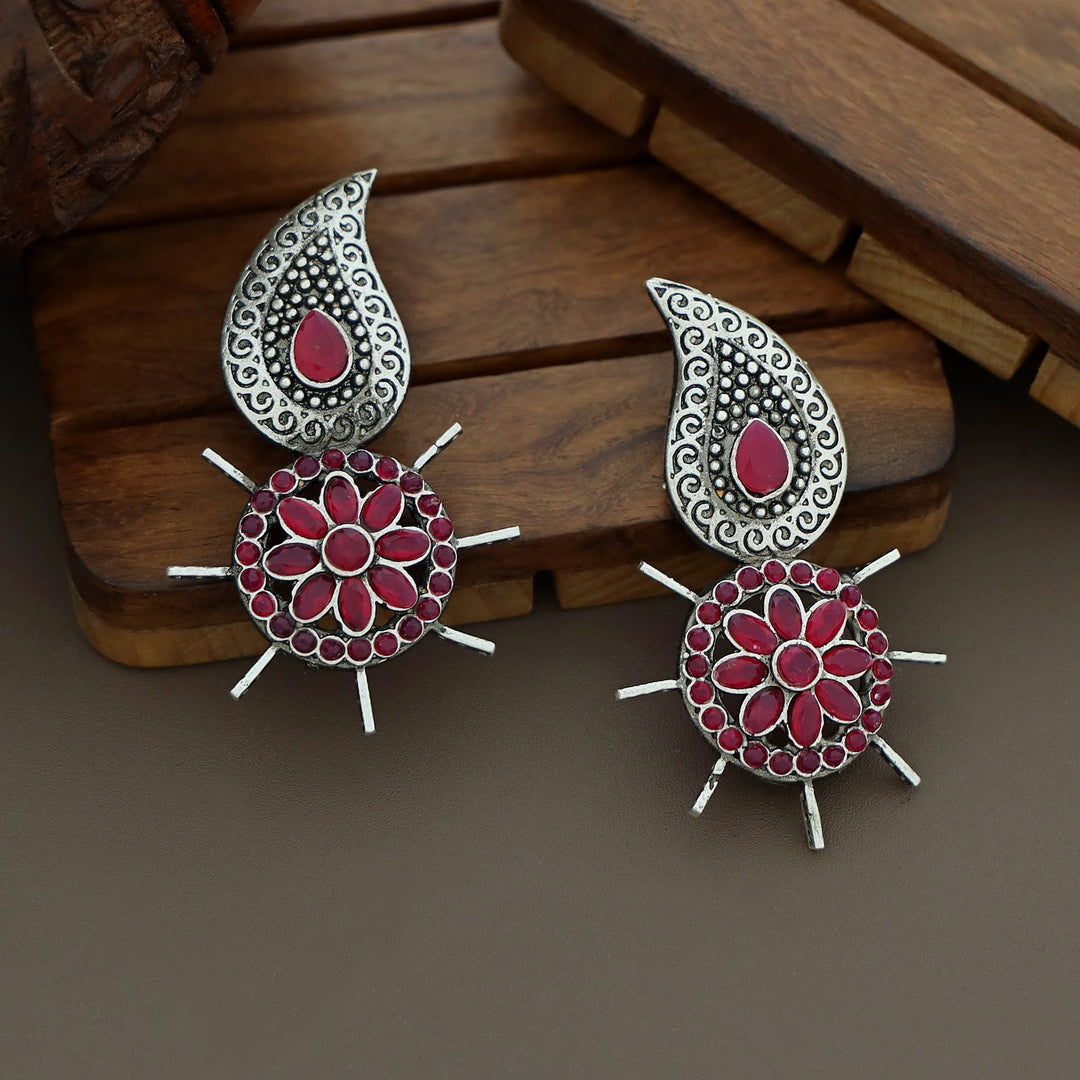 Carolina Flower Inverted Mango Earring