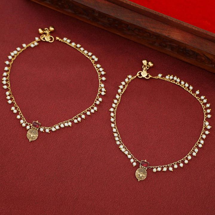 Samitha Pearl Ghungroo Anklet