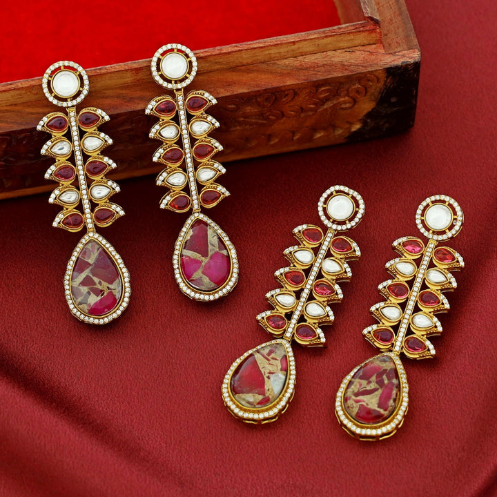 Diffna Kundan AD Stone Earring