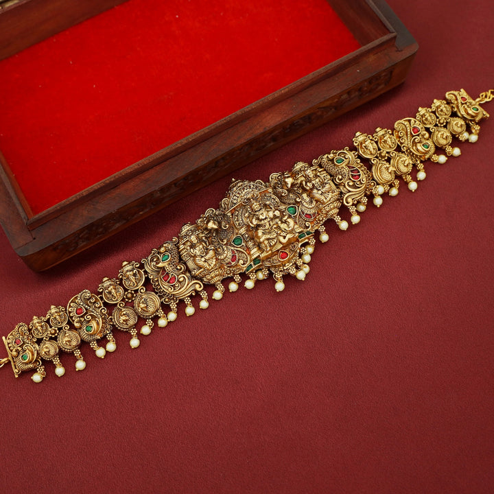 Trishira Ganapathi Pearl Mayura Hip Chain