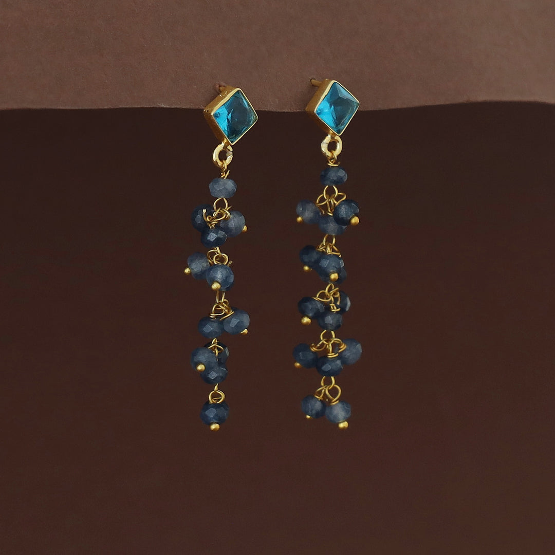 Hanita Diamond Glossy Bunch Beaded Earring