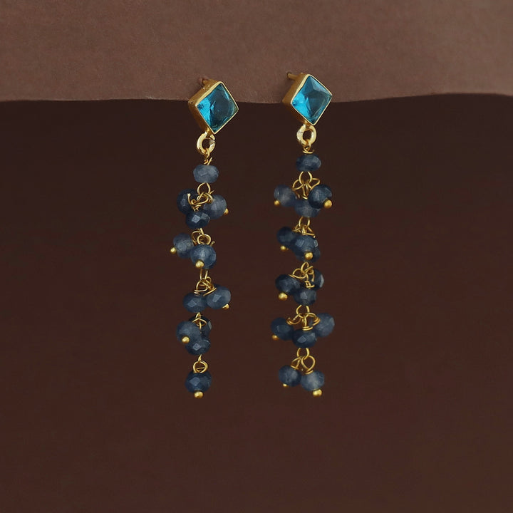 Hanita Diamond Glossy Bunch Beaded Earring