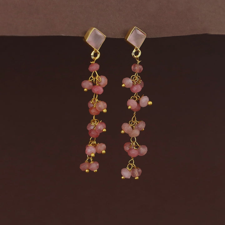 Hanita Diamond Glossy Bunch Beaded Earring