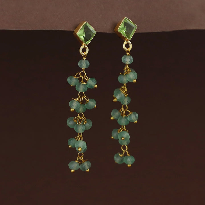 Hanita Diamond Glossy Bunch Beaded Earring