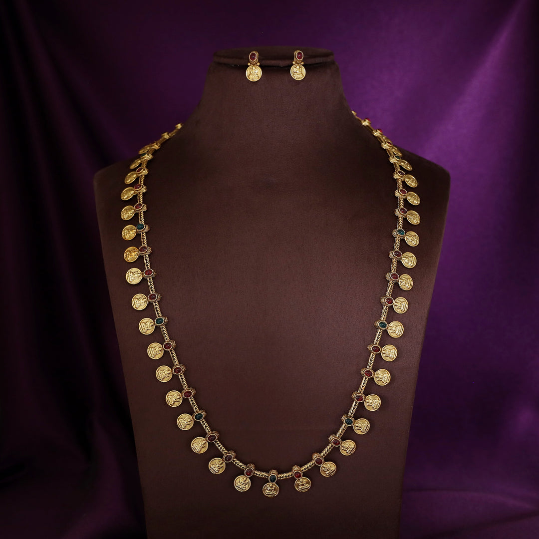 Samvitha Devi Kashi Long Neckpiece with Earring
