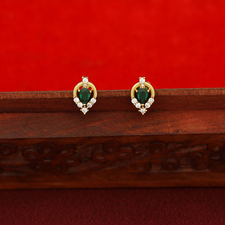 Rishika AD Stone Stiff Neckpiece with Earring