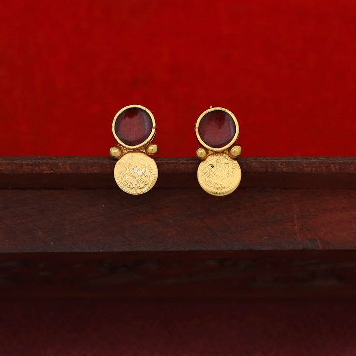 Jyotirmayee Mini Kashi Circle Enamel Choker With Earring