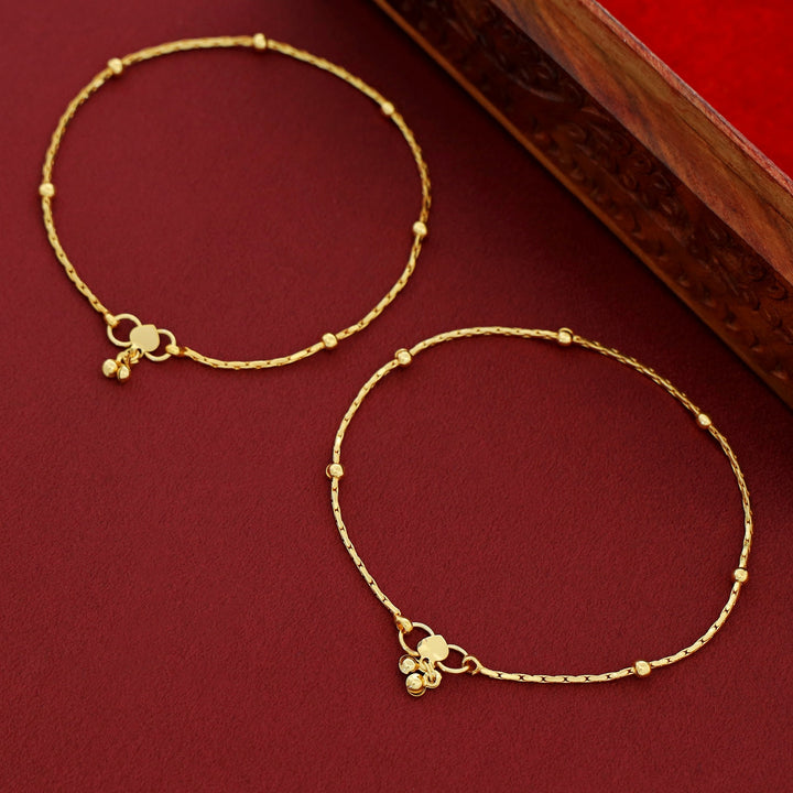 Rishita Golden Ball Anklet