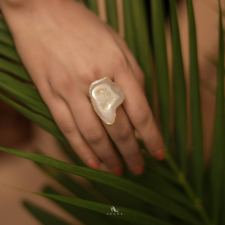 Agate Single Stone Rings