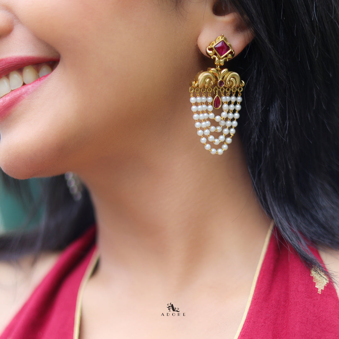 Dew drop pearl earrings Dew drop pearl earrings
