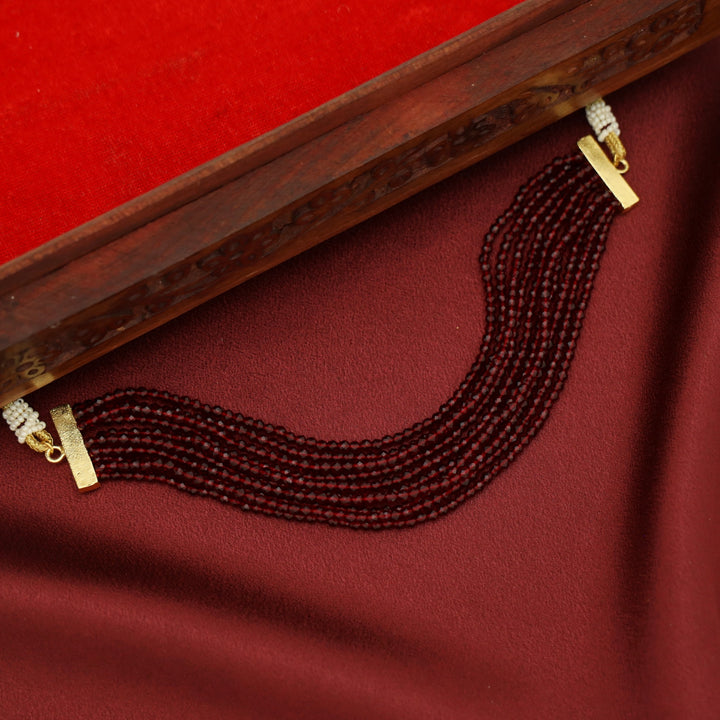 Niara Layered Onyx Bead Choker