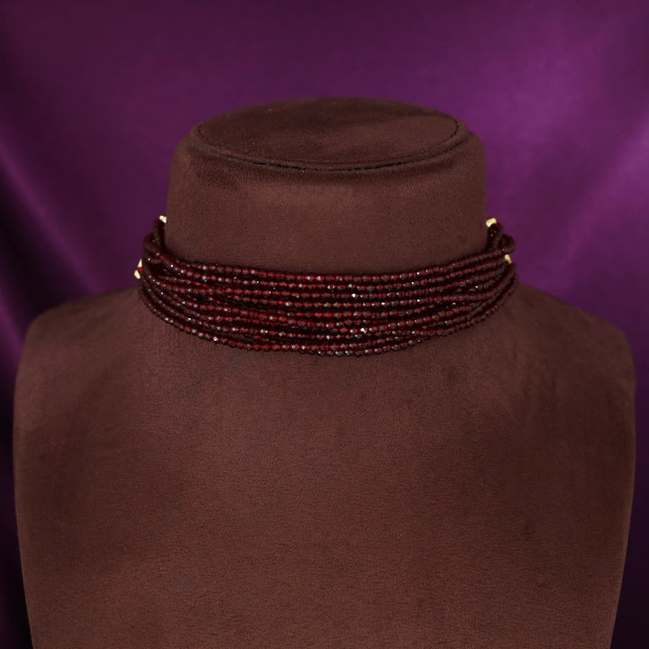 Niara Layered Onyx Bead Choker