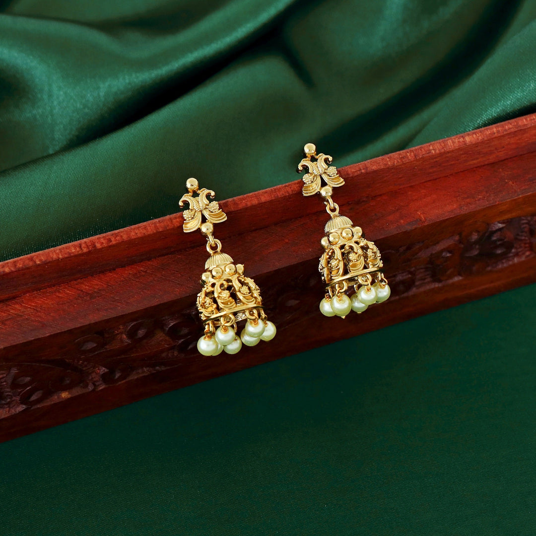 Adi Lakshmi Long Neckpiece With Jhumka