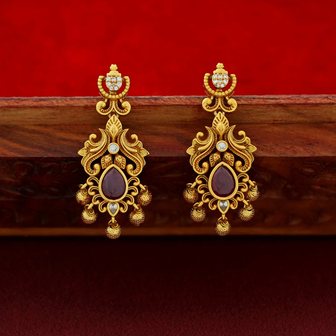 Premium Deevani Navratna Neckpiece With Earring