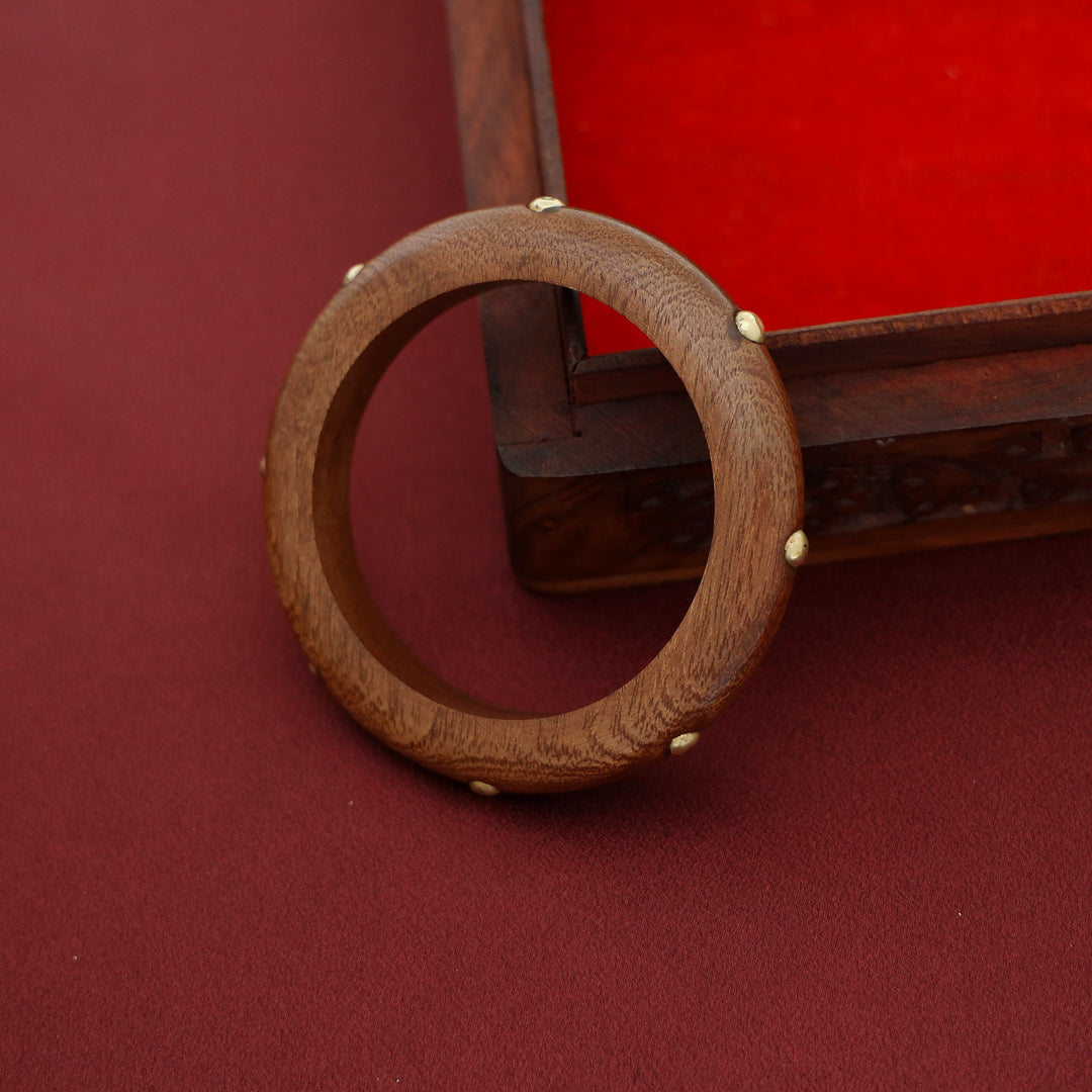 Amity Wooden Bangle ( Single piece )