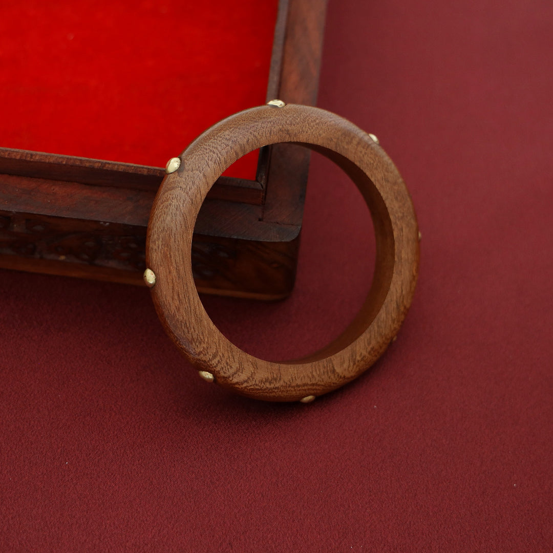 Amity Wooden Bangle ( Single piece )