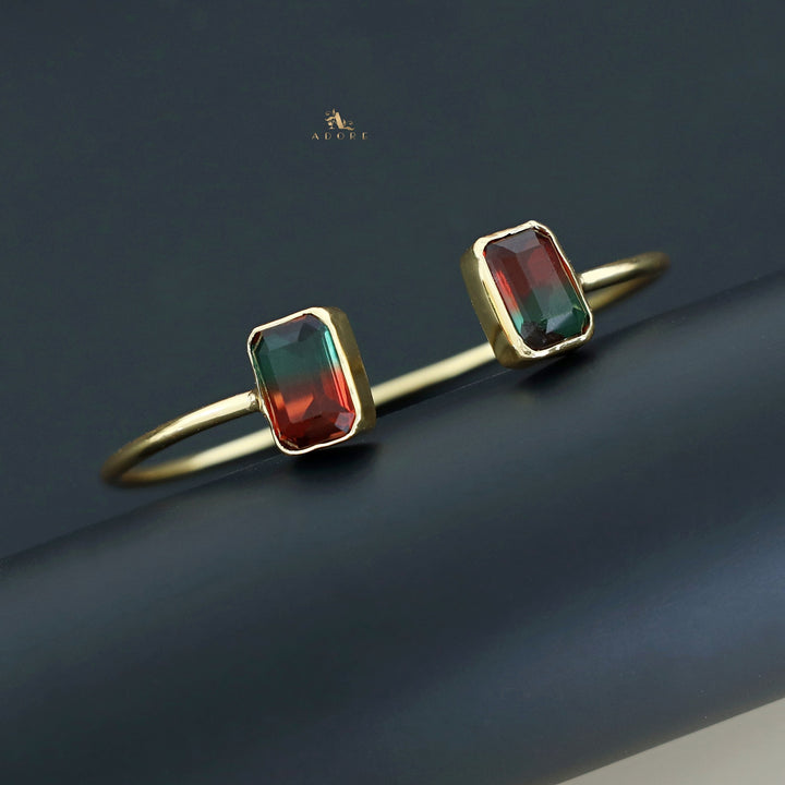 Loida Glossy Rectangle Ametrine Bangle