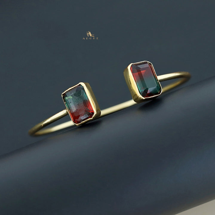 Loida Glossy Rectangle Ametrine Bangle