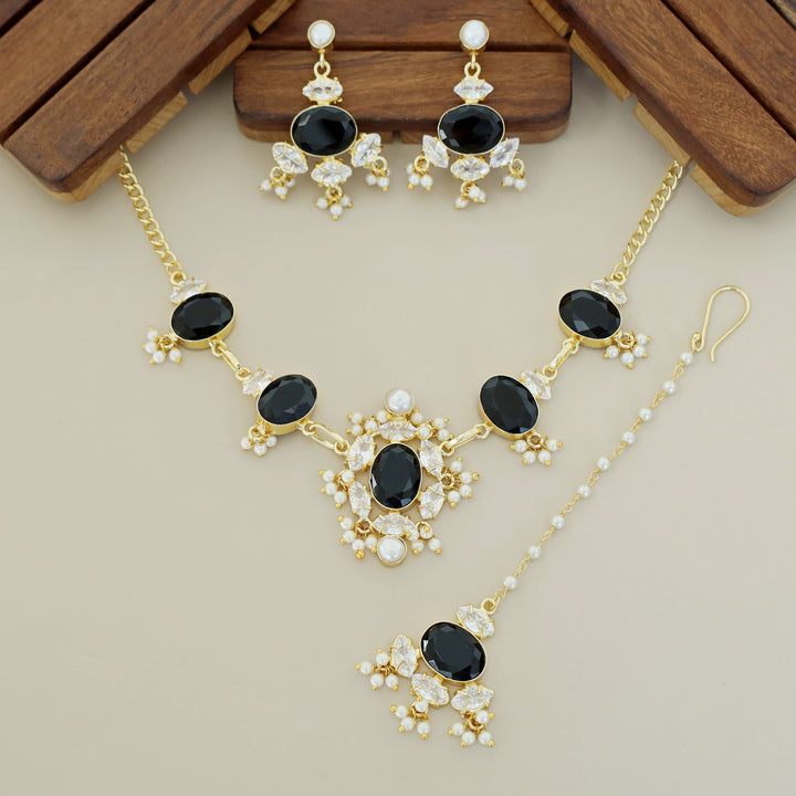 Serenity Golden Pearl Oval Glossy Combo