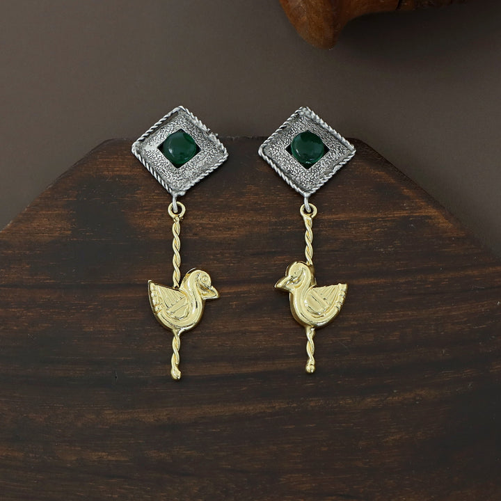Celestia Dual Tone Earring
