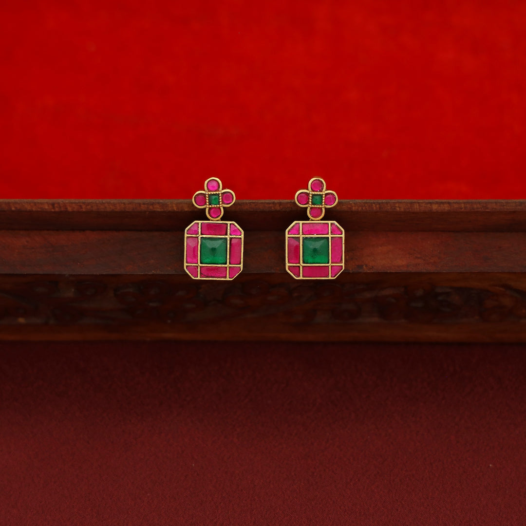 Rudraveena Premium Jadau Kundan Kashi Long Haram With Earring