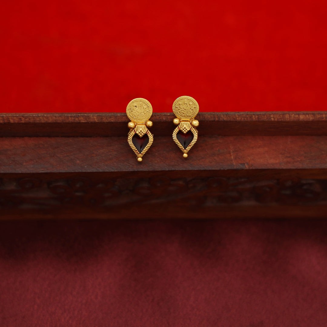 Jyothika Mini Kashi Palakka Enamel Choker With Earring