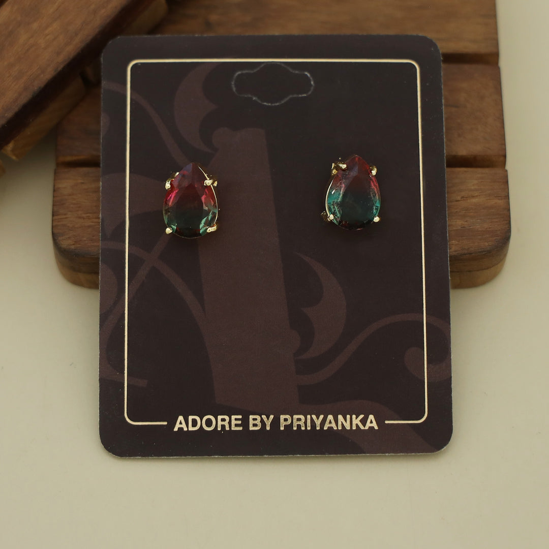 Glossy Rain Drop Claw Stud