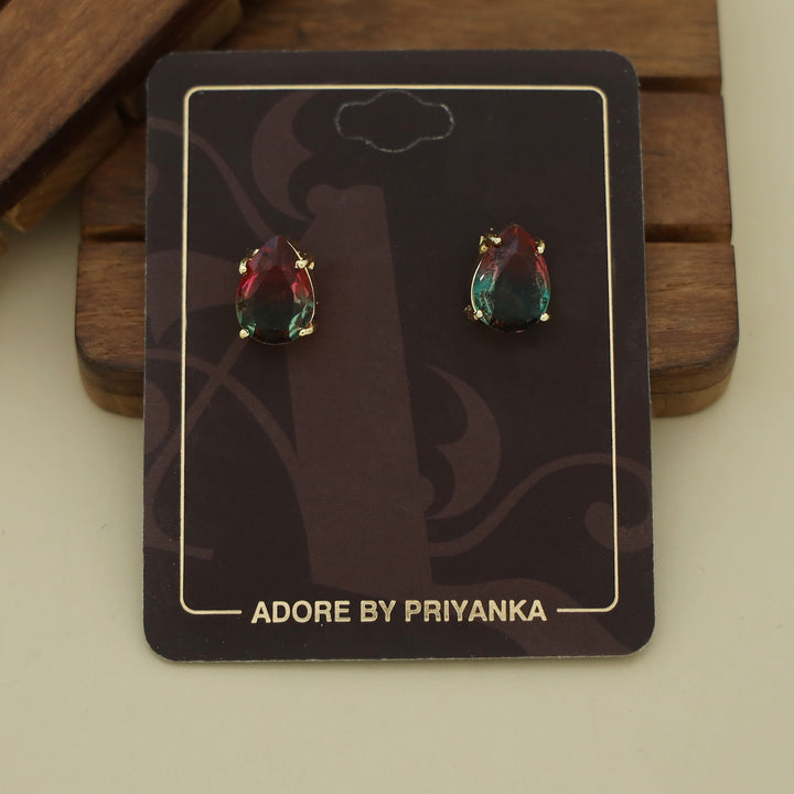 Glossy Rain Drop Claw Stud