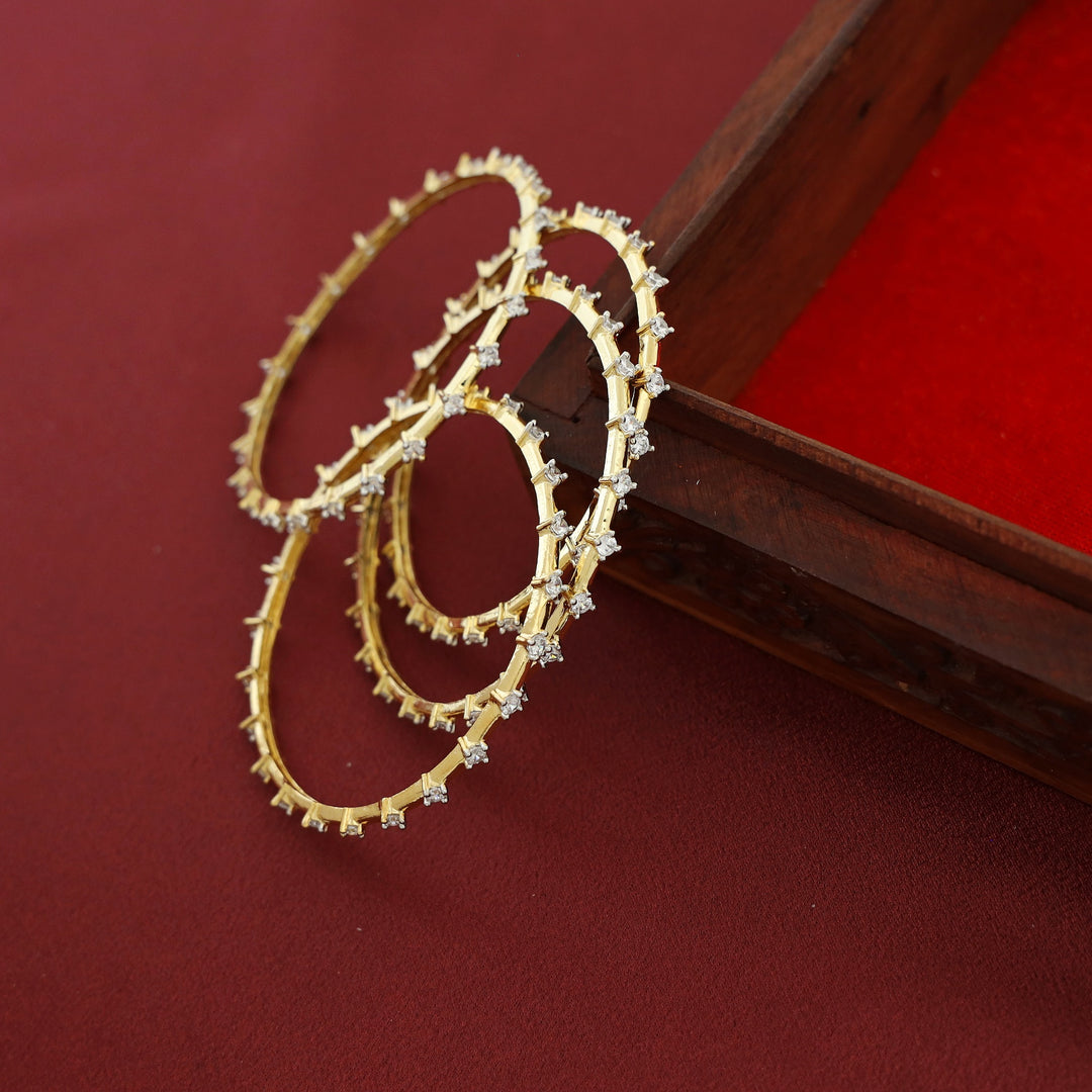 Nimika Stone Bangle ( Set Of 4 )