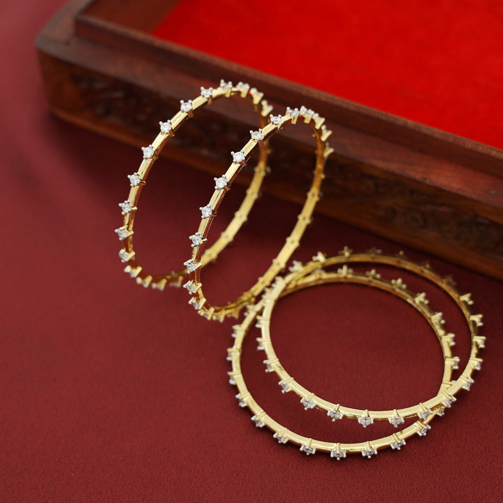 Nimika Stone Bangle ( Set Of 4 )