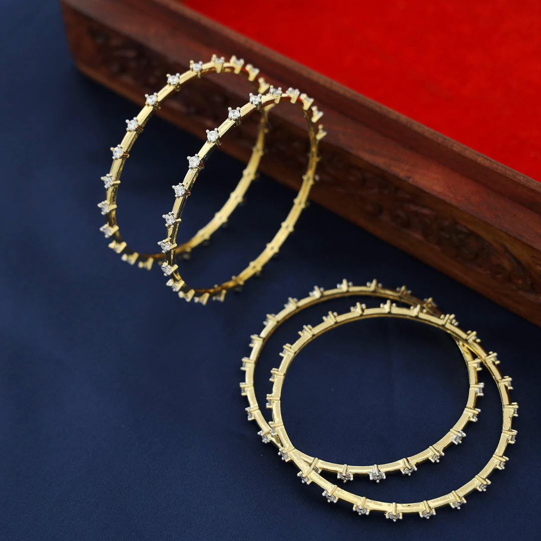 Nimika Stone Bangle ( Set Of 4 )