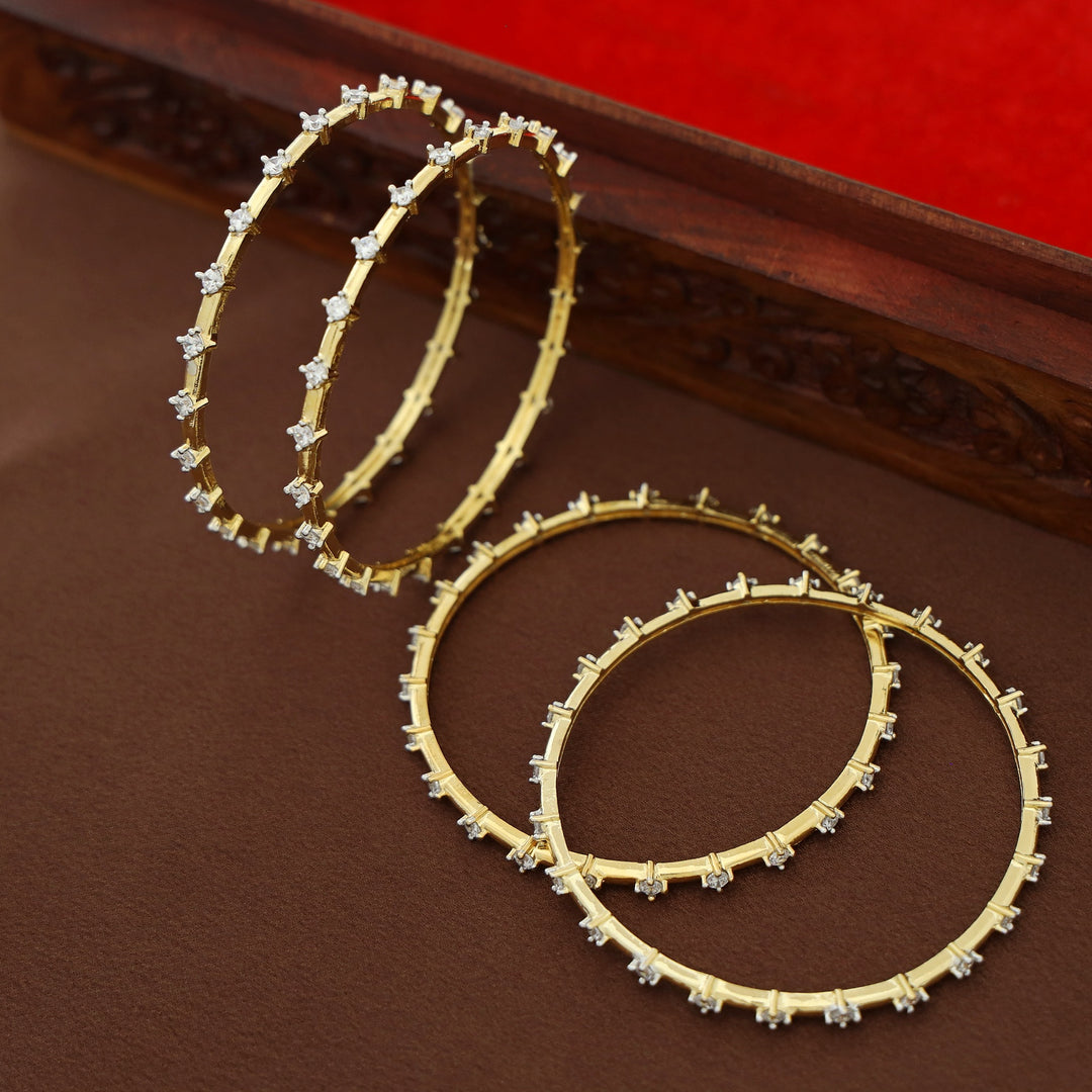 Nimika Stone Bangle ( Set Of 4 )