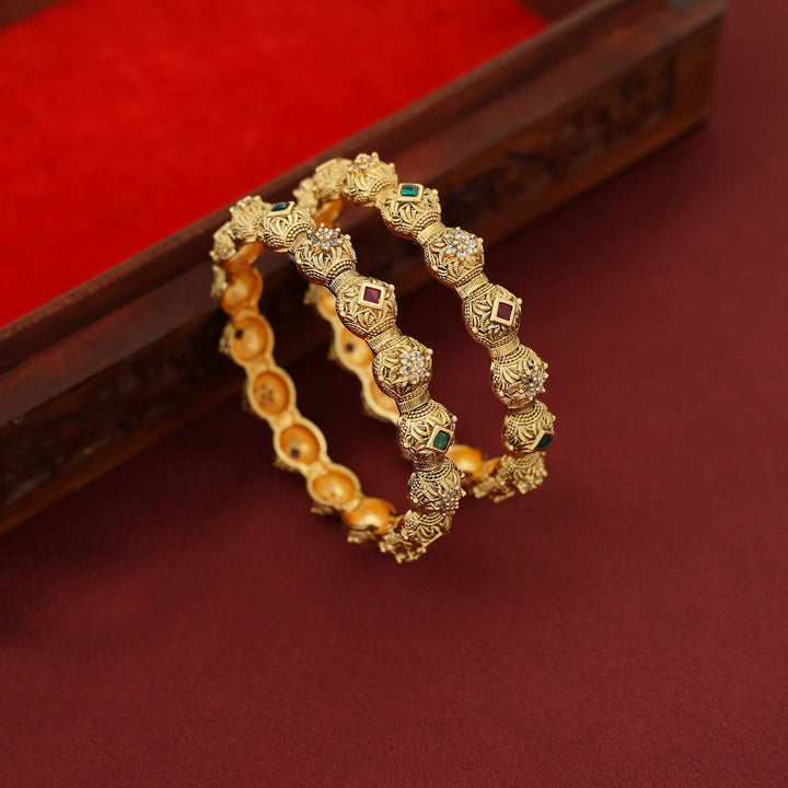 Mohidha Floral Bangle ( Set Of 2 )