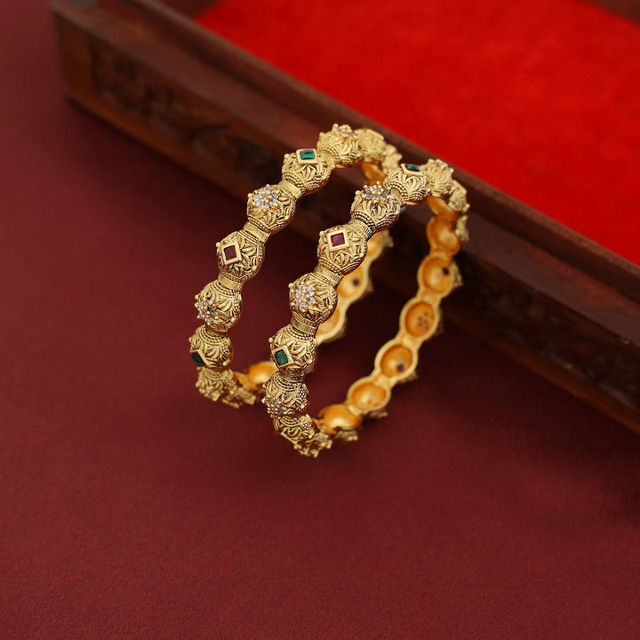 Mohidha Floral Bangle ( Set Of 2 )