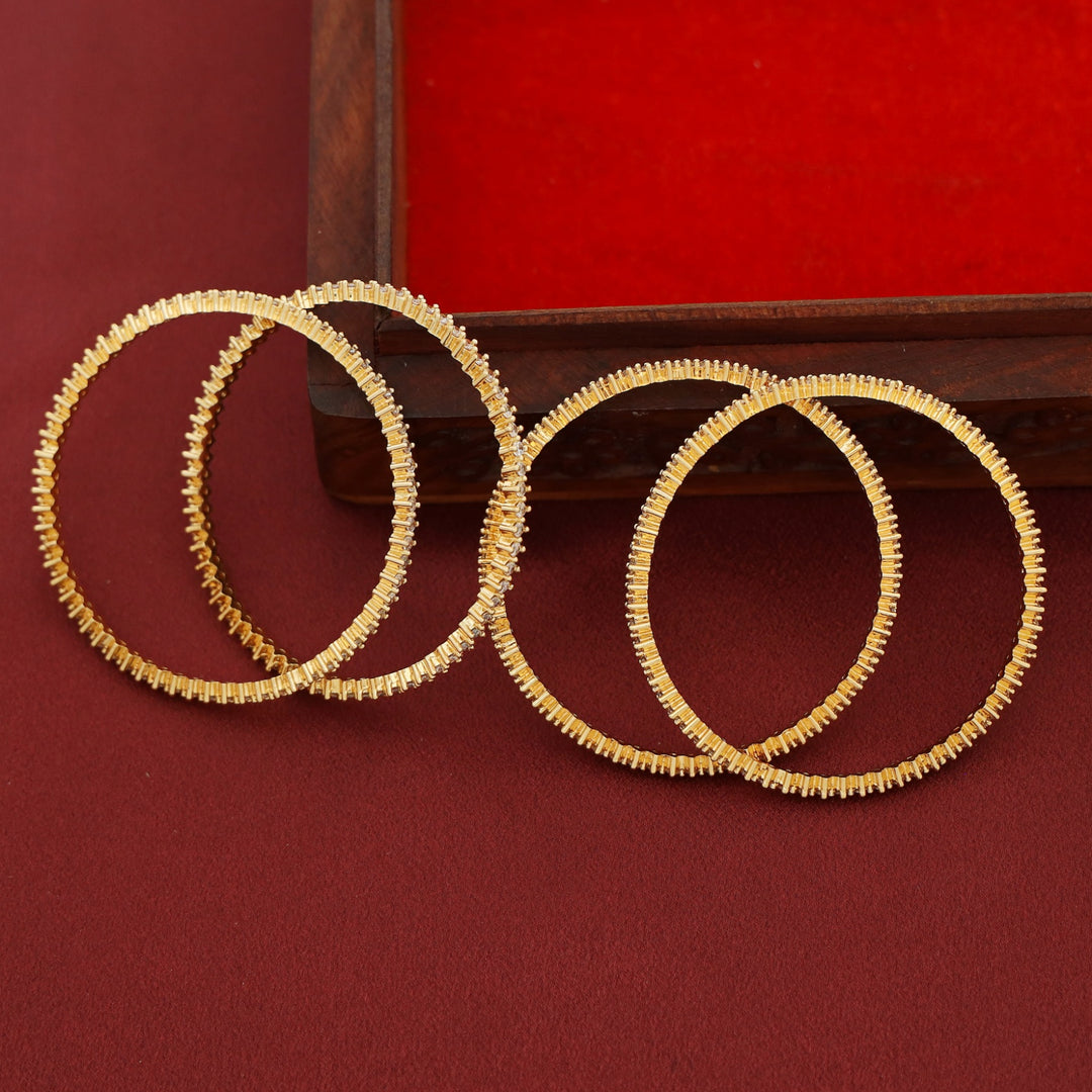 Samithra AD Stone Bangle ( Set Of 4)