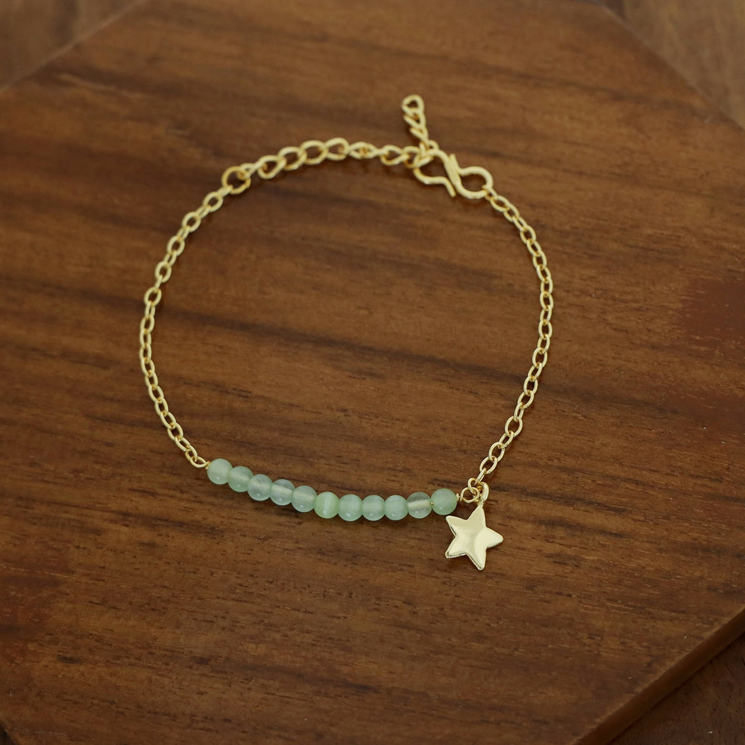 Zahrah Golden Star Beaded Bracelet