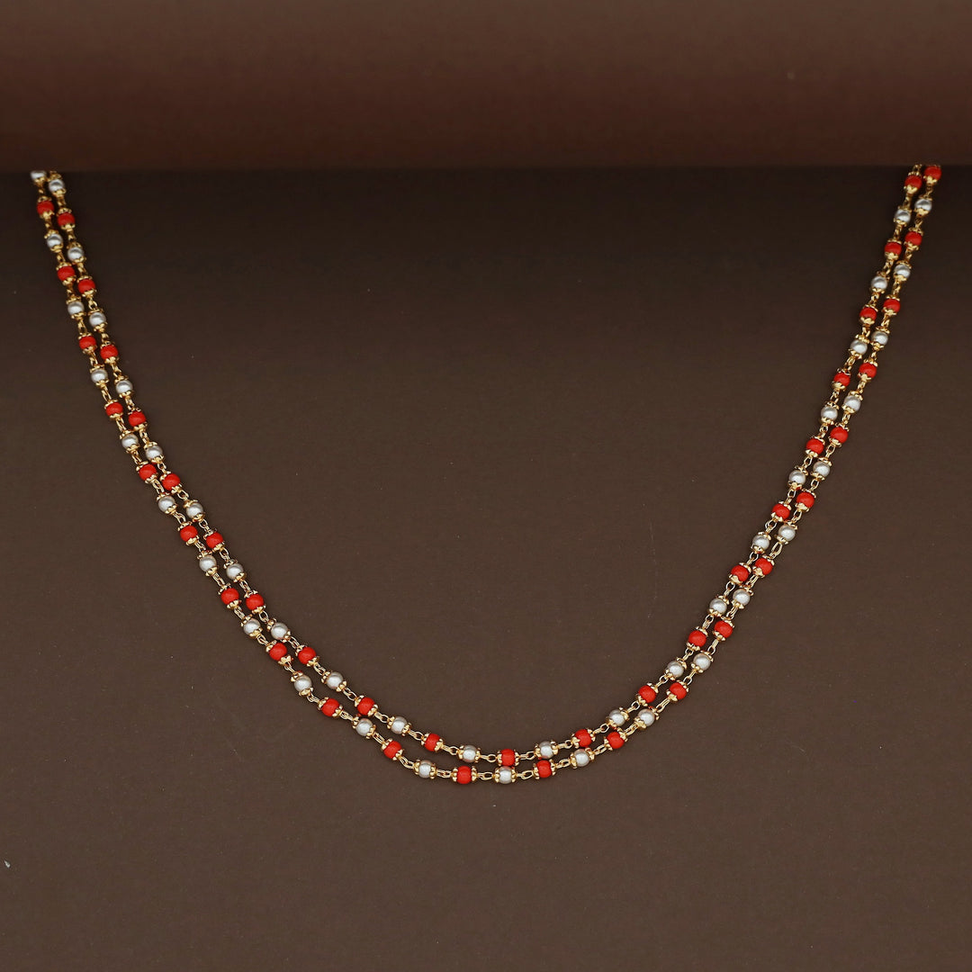 Harnika 2 Layer Pearl Beaded Neckpiece