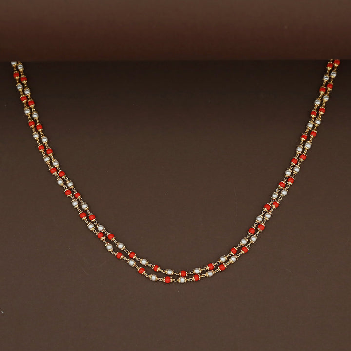 Harnika 2 Layer Pearl Beaded Neckpiece