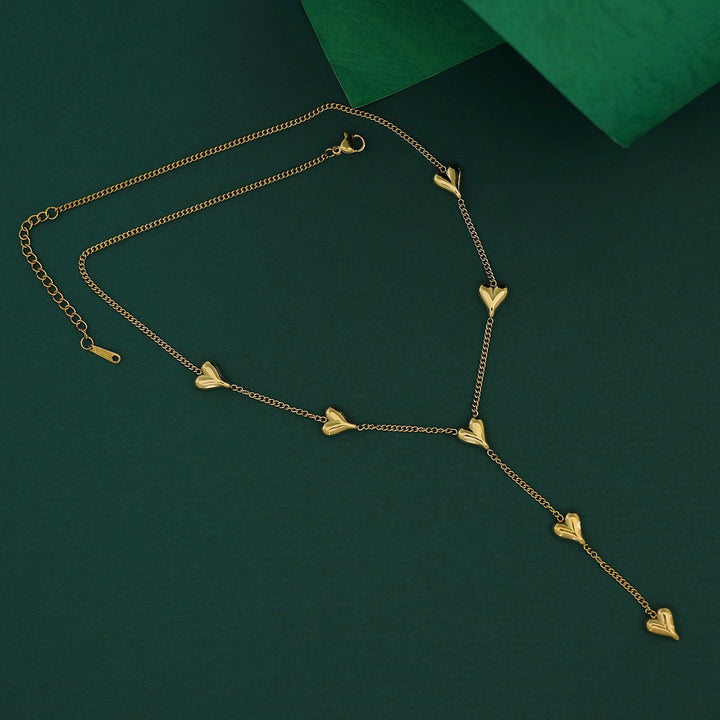 Adriana Golden Heart Neckpiece