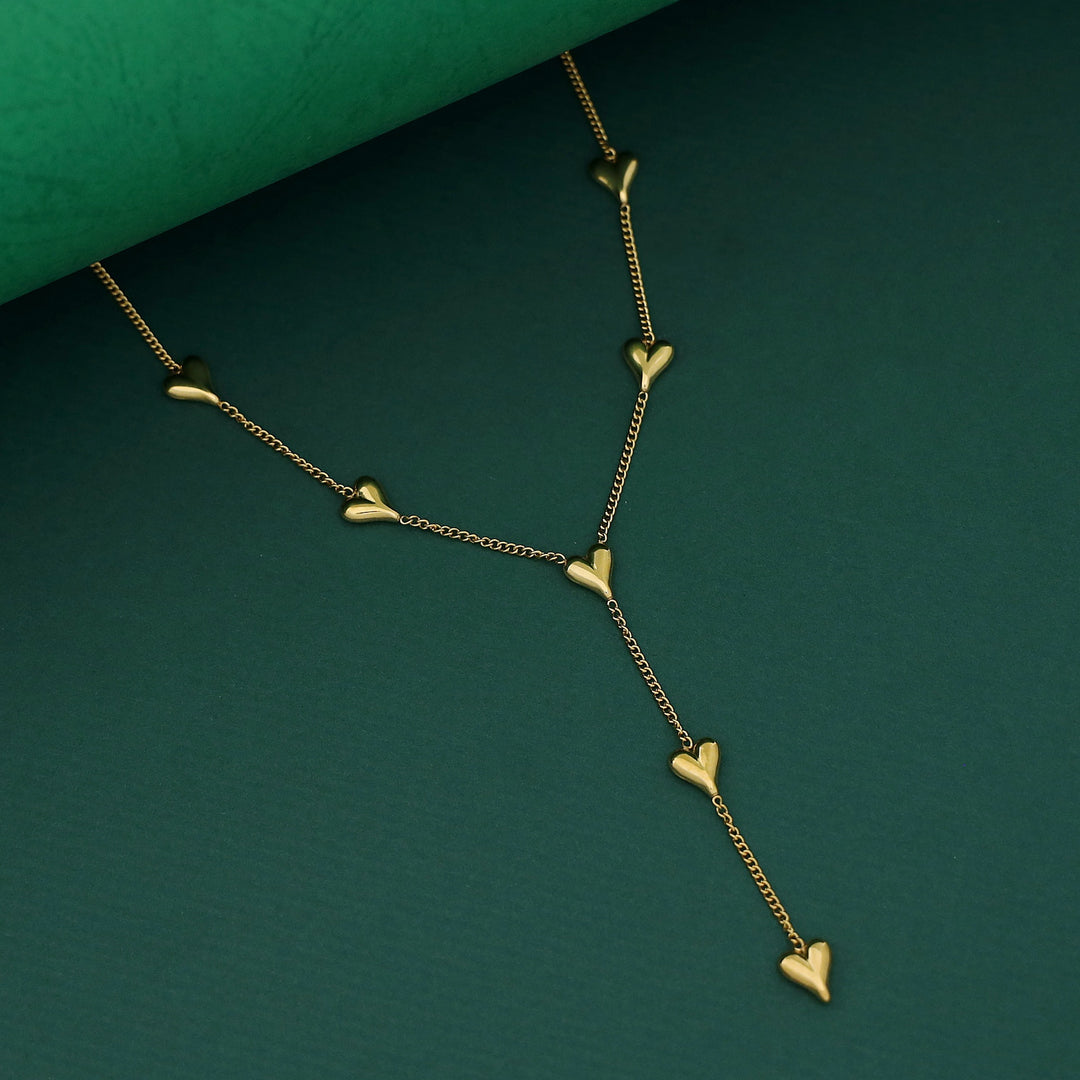 Adriana Golden Heart Neckpiece