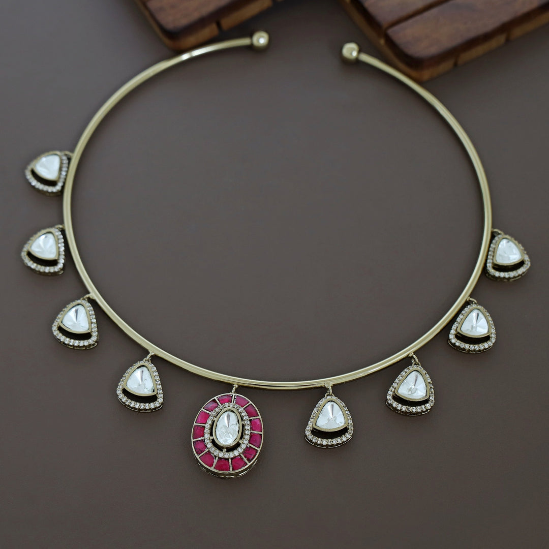 Lucille Kundan Neck Cuff