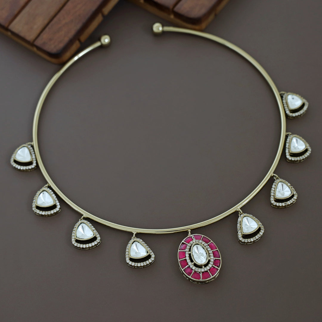 Lucille Kundan Neck Cuff