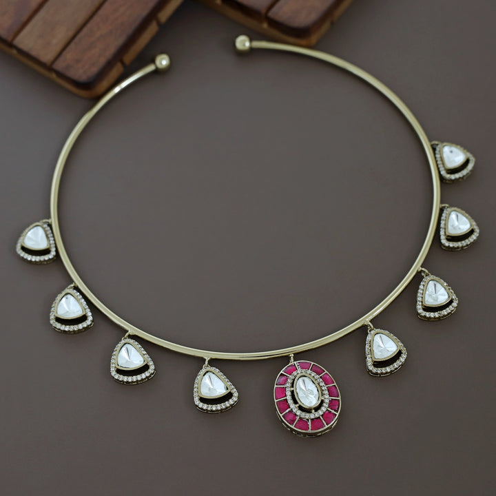 Lucille Kundan Neck Cuff