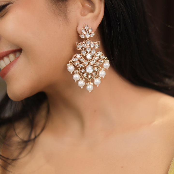 Darshana Pearl Kundan Earring