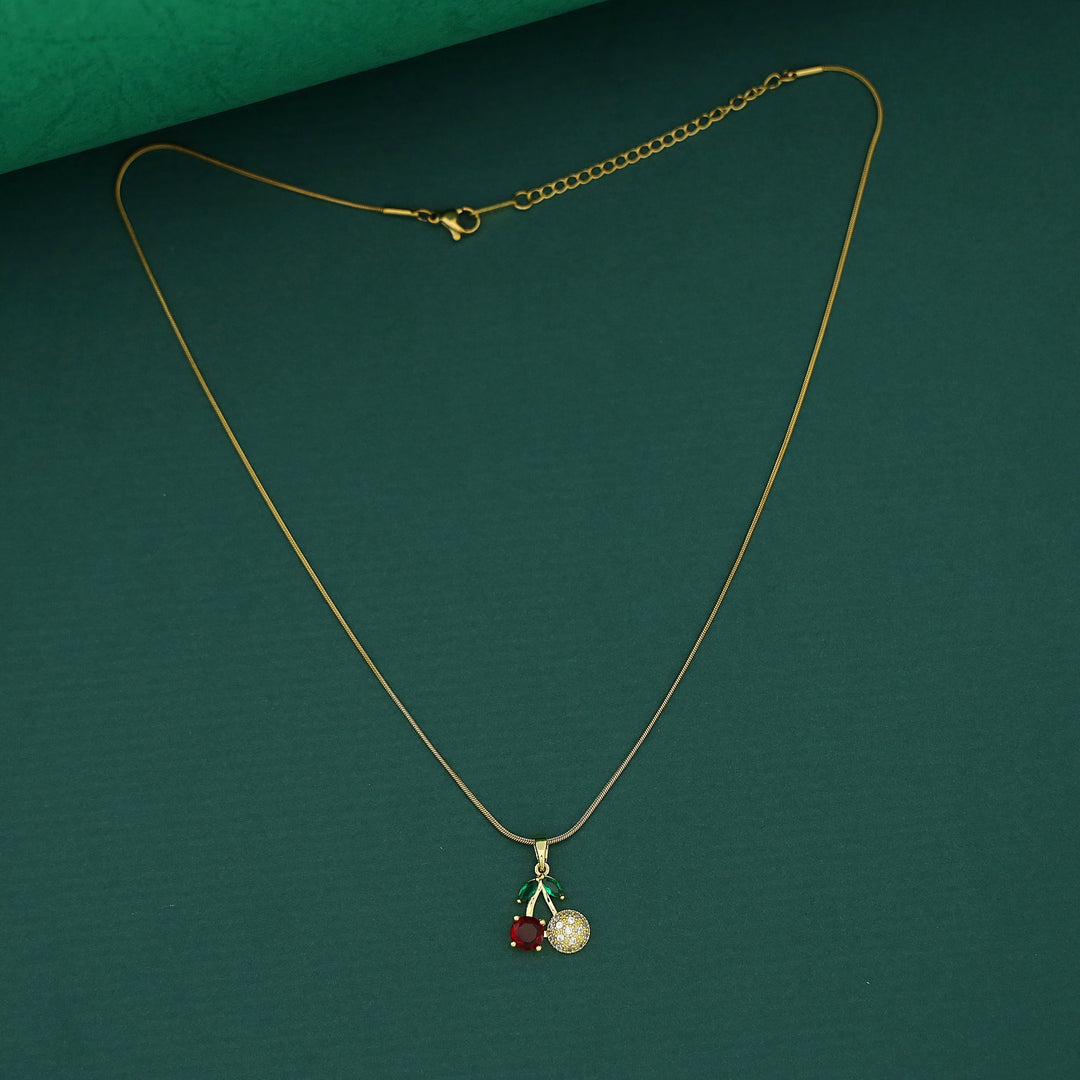 Cherry Glossy AD Stone Neckpiece